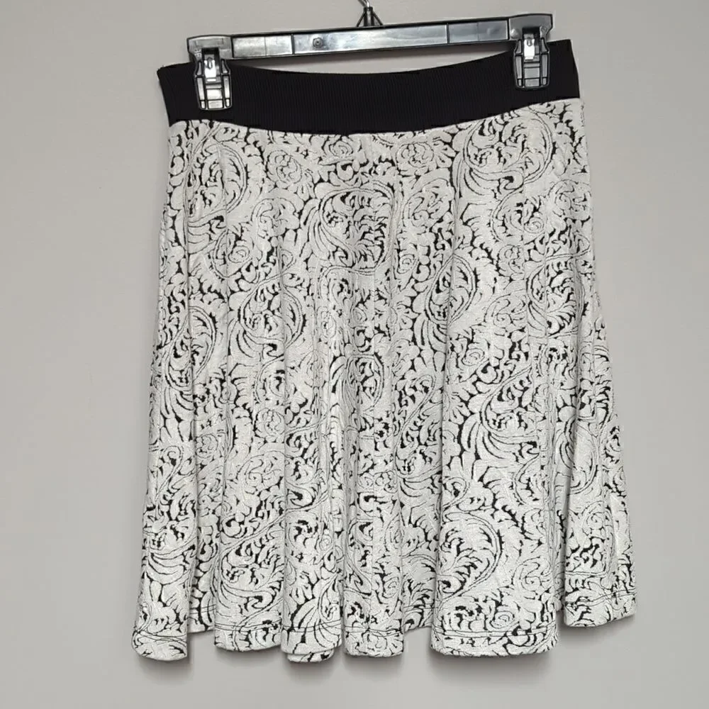Philosophy White and Black Skirt